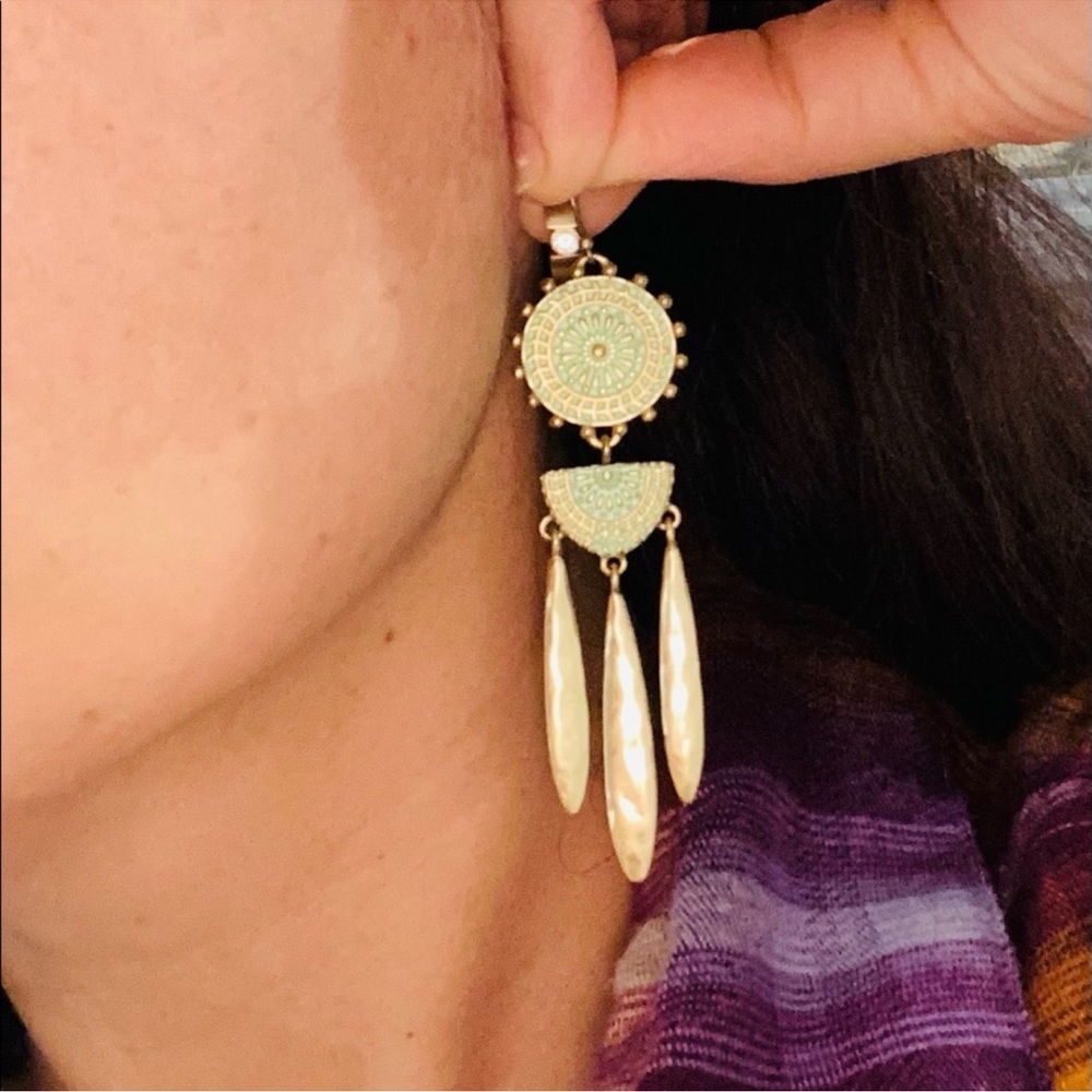 Chandelier earrings, lucky brand